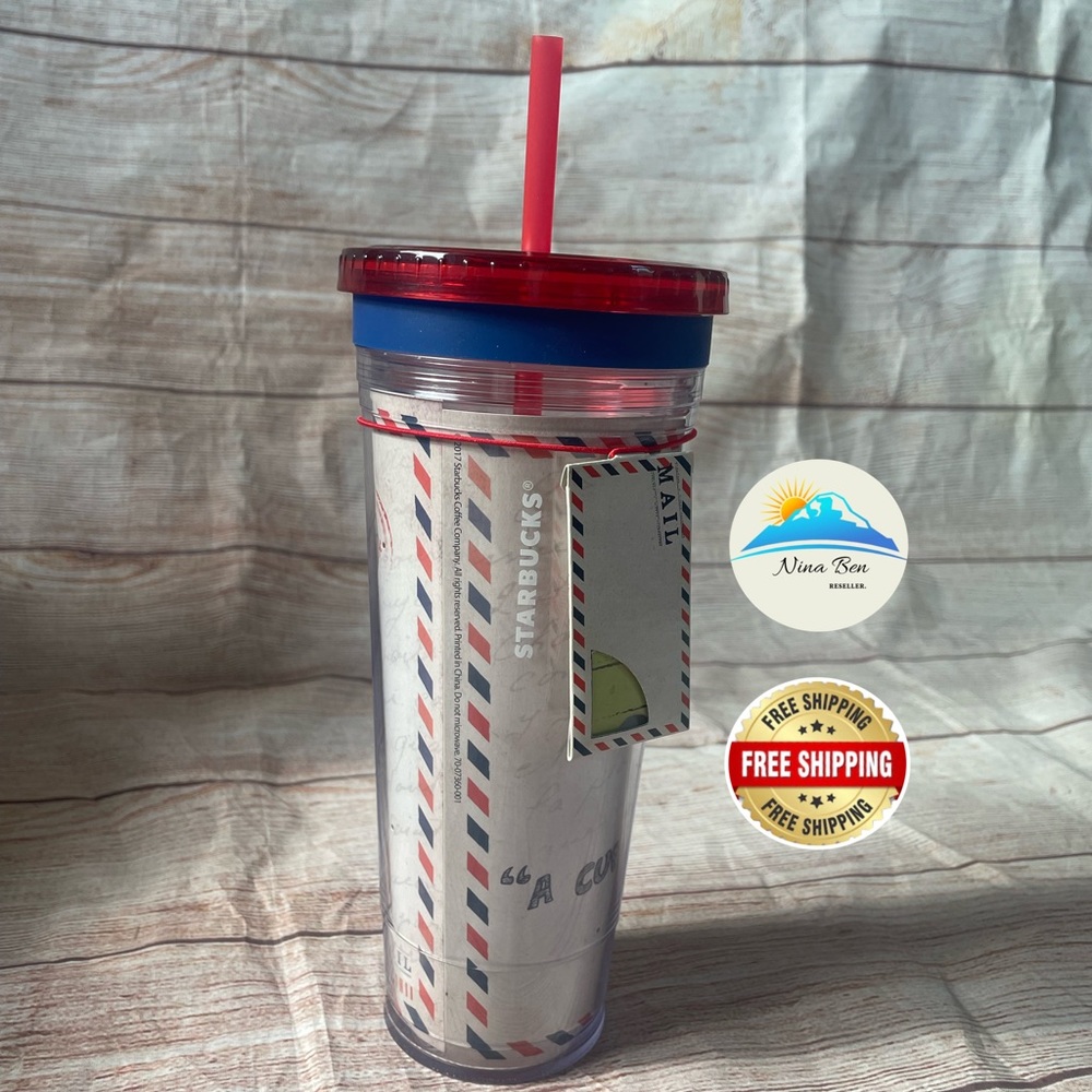 VERY RARE Starbucks Tumbler  “A Cup Of Thoughts” With Thank You Notes NEW